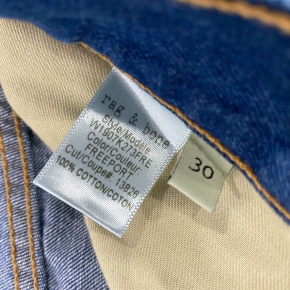 Rag & Bone / Jean - Cut off Shorts - size 30 - Blue - Picture 4 of 6